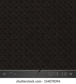 Grunge rusty metal. Vector textured background. 