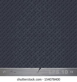 Grunge rusty metal. Vector textured background. 