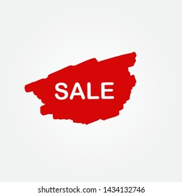 Grunge sale banner illustration, vector eps10