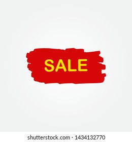 Grunge sale banner illustration, vector eps10