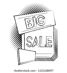 grunge sale special price label style