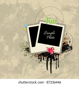 Grunge Scrap Page Template