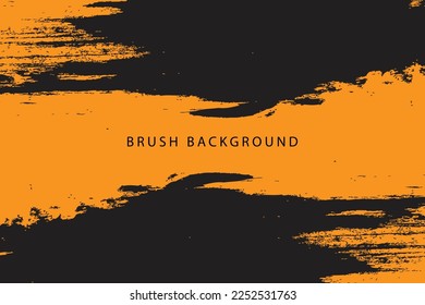 Grunge scratch brush orange texture design