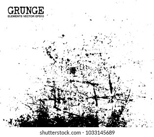 Grunge scratch elements background and texture . Vector .