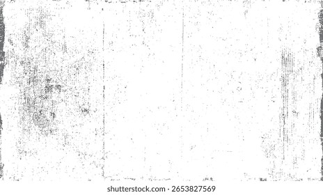 Grunge scratch texture with vintage dust and worn surface background. High contrast retro damaged overlay for design effect.
