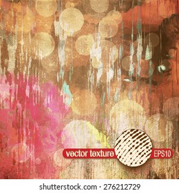 Grunge Scratch Texture. Vintage Stamp Vector Background.