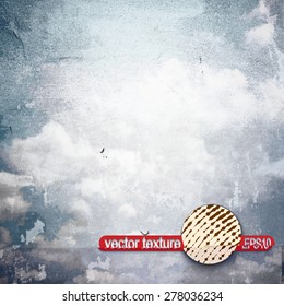 Grunge Scratch Texture. Vintage Stamp Vector Background.