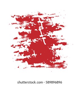 grunge scratched frame background and texture, vector paint brush