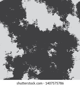 Grunge scratched, rusted, uneven metal texture. Abstract industrial background. Overlay texture easy to use for design. Vector Illustration. EPS10.