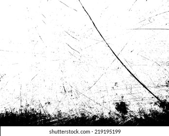 Grunge scratched  texture. Vector illustration.