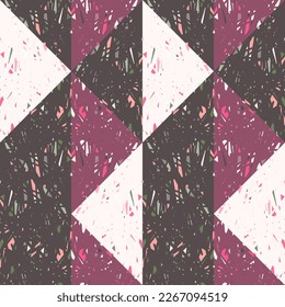 Patrón de fondo sin soldadura del mosaico de garabatos. Diseño dibujado a mano para tela, impresión textil, papel envolvente, cubierta. Ilustración del vector