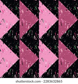 Patrón de fondo sin soldadura del mosaico de garabatos. Diseño dibujado a mano para tela, impresión textil, papel envolvente, cubierta. Ilustración del vector