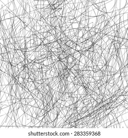 Grunge Scribble Overlay Texture. EPS10 Vector Illustration.