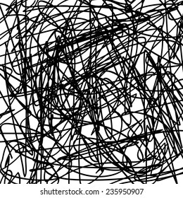 Grunge scribble texture for your design. EPS10 vector.
