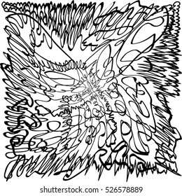 Grunge scribble texture for your design. EPS10 vector.