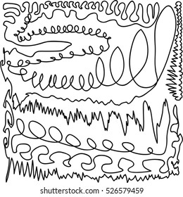 Grunge scribble texture for your design. EPS10 vector.