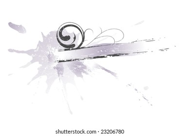 Grunge scroll  banner