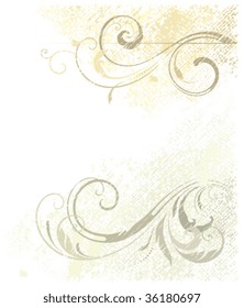 Grunge scroll design.