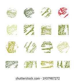 grunge seal circle,square,hexagon, rectangle vector set