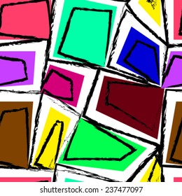 Grunge seamless colorful abstract line geometric background