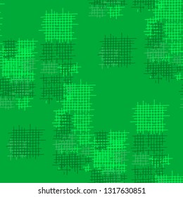 Grunge Seamless Grid. Abstract Pattern. Retro Hand Drawn Texture with Scratched Crossing Lines. Colorful Vector Pattern for Print, Fabric, Cloth. Abstract Seamless Pattern.