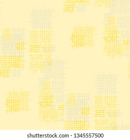 Grunge Seamless Grid. Abstract Pattern. Trendy Hand Drawn Texture with Shabby Crossing Lines. Colorful Vector Pattern for Print, Cloth, Textile. Abstract Seamless Pattern.
