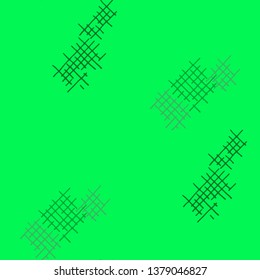Grunge Seamless Grid. Abstract Pattern. Trendy Hand Drawn Texture with Scribble Crossing Lines. Colorful Vector Pattern for Chintz, Curtain, Paper. Abstract Seamless Pattern.