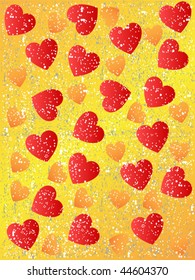 grunge seamless heart background