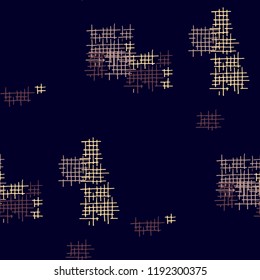 Grunge Seamless Lattice. Abstract Pattern. Modern Hand Drawn Texture with Scratched Crossing Lines. Colorful Vector Pattern for Wallpaper, Print, Textile. Abstract Seamless Pattern.