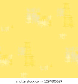 Grunge Seamless Lattice. Abstract Pattern. Trendy Hand Drawn Texture with Shabby Crossing Lines. Colorful Vector Pattern for Cotton, Print, Textile. Abstract Seamless Pattern.