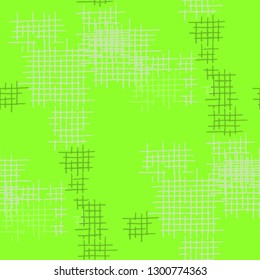 Grunge Seamless Lattice. Abstract Pattern. Modern Hand Drawn Texture with Scratched Crossing Lines. Colorful Vector Pattern for Chintz, Linen, Paper. Abstract Seamless Pattern.