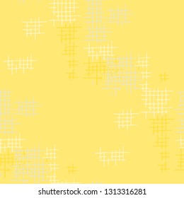 Grunge Seamless Lattice. Abstract Pattern. Retro Hand Drawn Texture with Shabby Crossing Lines. Colorful Vector Pattern for Calico, Print, Textile. Abstract Seamless Pattern.