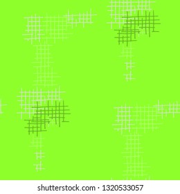 Grunge Seamless Lattice. Abstract Pattern. Modern Hand Drawn Texture with Scratched Crossing Lines. Colorful Vector Pattern for Wallpaper, Fabric, Print. Abstract Seamless Pattern.