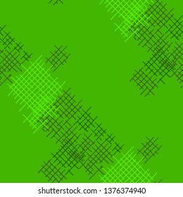 Grunge Seamless Lattice. Abstract Pattern. Retro Hand Drawn Texture with Scratched Crossing Lines. Colorful Vector Pattern for Wallpaper, Fabric, Print. Abstract Seamless Pattern.