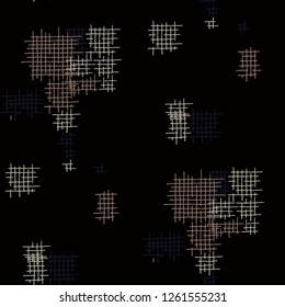 Grunge Seamless Mesh. Abstract Pattern. Modern Hand Drawn Texture with Scratched Crossing Lines. Colorful Vector Pattern for Print, Cloth, Textile. Abstract Seamless Pattern.