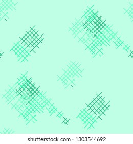 Grunge Seamless Mesh. Abstract Pattern. Vintage Hand Drawn Texture with Scratched Crossing Lines. Colorful Vector Pattern for Print, Cloth, Fabric. Abstract Seamless Pattern.