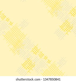 Grunge Seamless Mesh. Abstract Pattern. Trendy Hand Drawn Texture with Scribble Crossing Lines. Colorful Vector Pattern for Wallpaper, Print, Textile. Abstract Seamless Pattern.