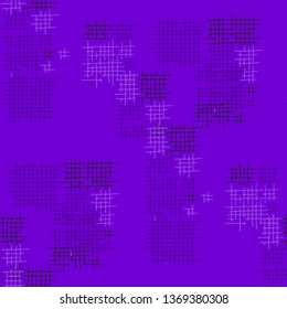 Grunge Seamless Mesh. Abstract Pattern. Modern Hand Drawn Texture with Shabby Crossing Lines. Colorful Vector Pattern for Linen, Paper, Tablecloth. Abstract Seamless Pattern.