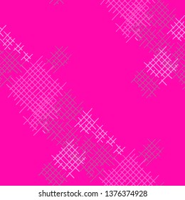 Grunge Seamless Mesh. Abstract Pattern. Vintage Hand Drawn Texture with Scratched Crossing Lines. Colorful Vector Pattern for Dress, Curtain, Tablecloth. Abstract Seamless Pattern.