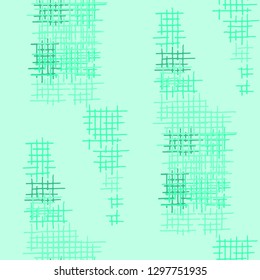 Grunge Seamless Net. Abstract Pattern. Vintage Hand Drawn Texture with Shabby Crossing Lines. Colorful Vector Pattern for Print, Cloth, Textile. Abstract Seamless Pattern.