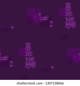 Grunge Seamless Net. Abstract Pattern. Modern Hand Drawn Texture with Scribble Crossing Lines. Colorful Vector Pattern for Cotton, Print, Textile. Abstract Seamless Pattern.
