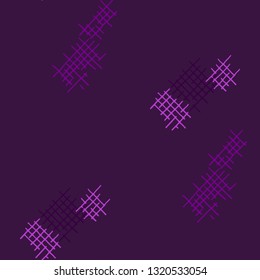 Grunge Seamless Net. Abstract Pattern. Vintage Hand Drawn Texture with Scratched Crossing Lines. Colorful Vector Pattern for Wallpaper, Print, Cotton. Abstract Seamless Pattern.