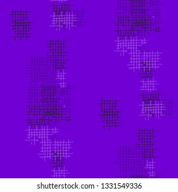 Grunge Seamless Net. Abstract Pattern. Modern Hand Drawn Texture with Shabby Crossing Lines. Colorful Vector Pattern for Dress, Paper, Tablecloth. Abstract Seamless Pattern.