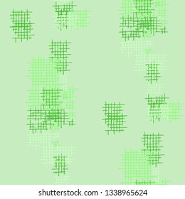 Grunge Seamless Net. Abstract Pattern. Trendy Hand Drawn Texture with Scratched Crossing Lines. Colorful Vector Pattern for Wallpaper, Print, Textile. Abstract Seamless Pattern.