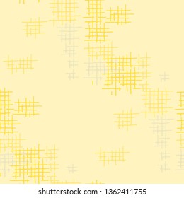 Grunge Seamless Net. Abstract Pattern. Retro Hand Drawn Texture with Scribble Crossing Lines. Colorful Vector Pattern for Print, Cloth, Textile. Abstract Seamless Pattern.