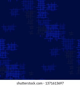 Grunge Seamless Net. Abstract Pattern. Retro Hand Drawn Texture with Scratched Crossing Lines. Colorful Vector Pattern for Print, Cloth, Textile. Abstract Seamless Pattern.