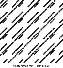 grunge seamless patern with black bands