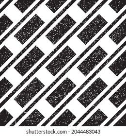 grunge seamless patern with black bands
