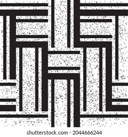 grunge seamless pattern with black bands
