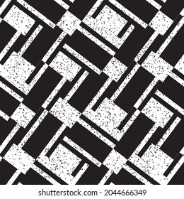 grunge seamless pattern with black bands